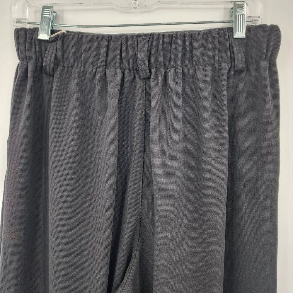 HALARA High Waist Waffle Knit Wide Leg Pants Black Various Sizes NWOT - Picture 7 of 9